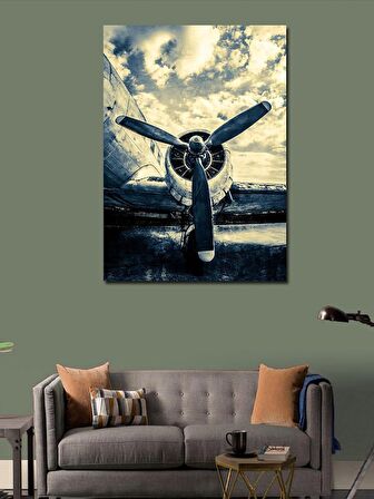 Kanvas Tablo Uçak Pervanesi