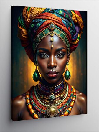 Kanvas Tablo Afrikalı Kadın