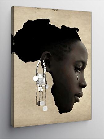 Kanvas Tablo Afrikalı Kadın