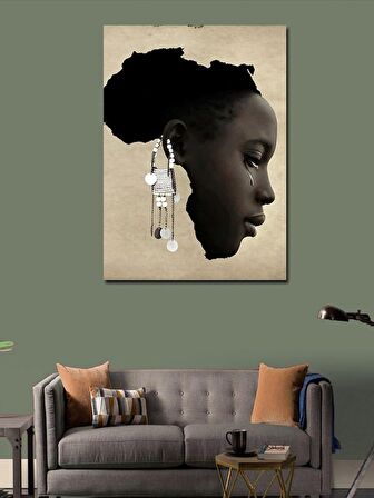 Kanvas Tablo Afrikalı Kadın