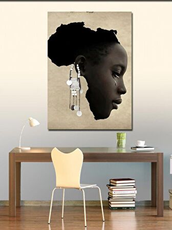 Kanvas Tablo Afrikalı Kadın