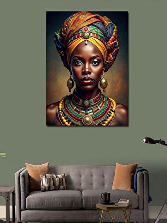 Kanvas Tablo Afrikalı Kadın
