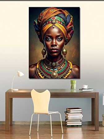 Kanvas Tablo Afrikalı Kadın