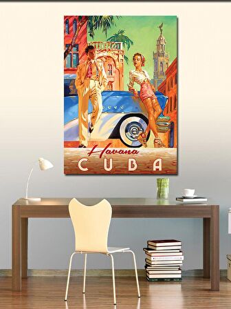 Kanvas Tablo Havana Küba