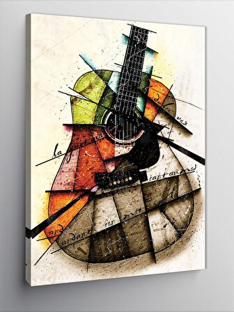 Kanvas Tablo Akustik Gitar
