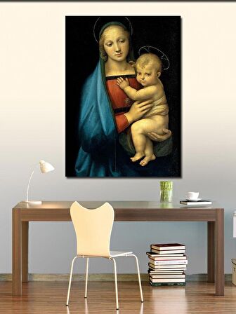 Kanvas Tablo Meryem Ana Ve İsa