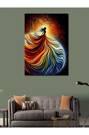 Kanvas Tablo Soyut Kadın