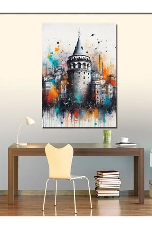 Kanvas Tablo İstanbul Galata Kulesi