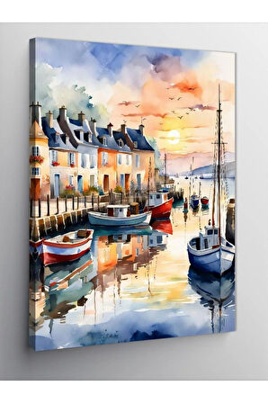 Kanvas Tablo Yelkenli Tekneler