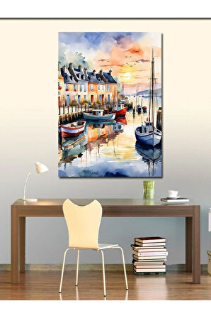 Kanvas Tablo Yelkenli Tekneler
