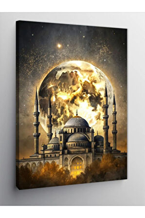 Kanvas Tablo Dolunay Ve Cami