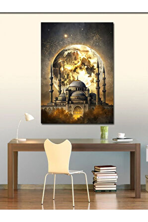 Kanvas Tablo Dolunay Ve Cami