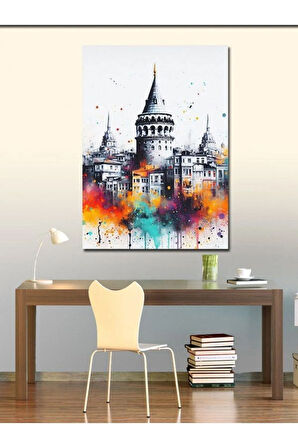 Kanvas Tablo İstanbul Galata Kulesi
