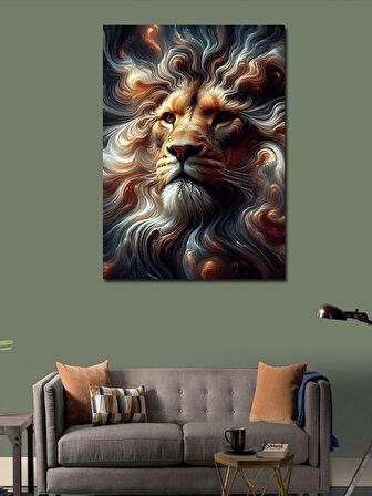Kanvas Tablo Soyut Aslan