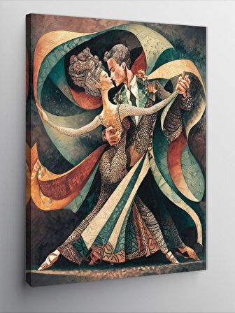Kanvas Tablo Dans Eden Çift