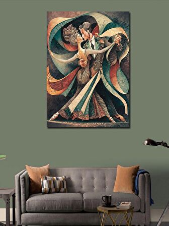 Kanvas Tablo Dans Eden Çift
