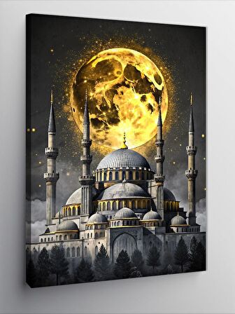 Kanvas Tablo Dolunay Ve Ayasofya