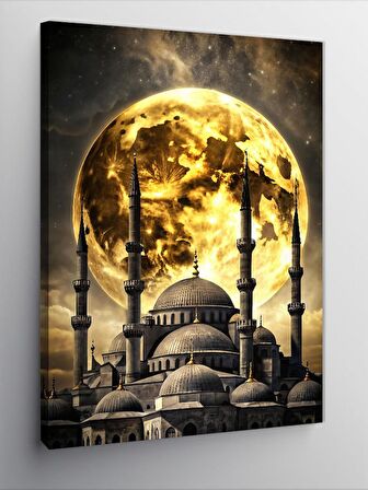 Kanvas Tablo Dolunay Ve Cami