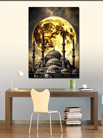 Kanvas Tablo Dolunay Ve Cami