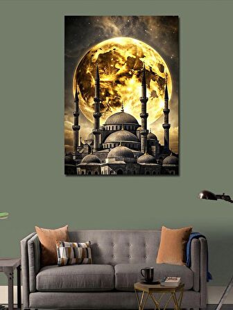 Kanvas Tablo Dolunay Ve Cami