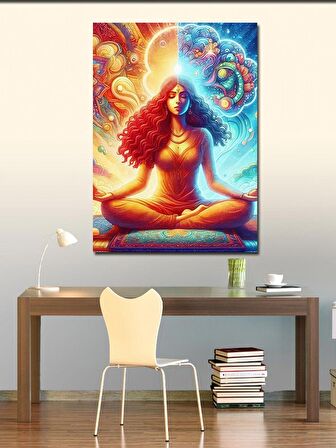 Kanvas Tablo Yoga Yapan Kız