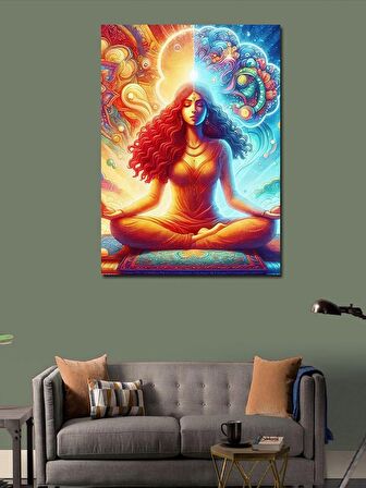 Kanvas Tablo Yoga Yapan Kız