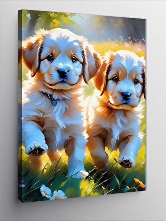 Kanvas Tablo Yavru Köpek