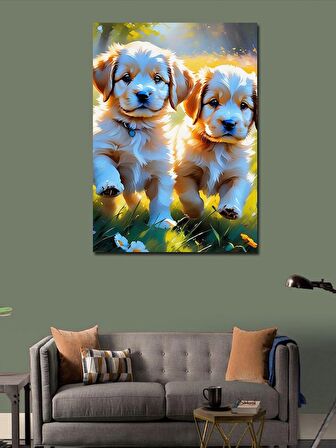 Kanvas Tablo Yavru Köpek