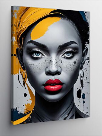 Kanvas Tablo Afrikalı Kadın