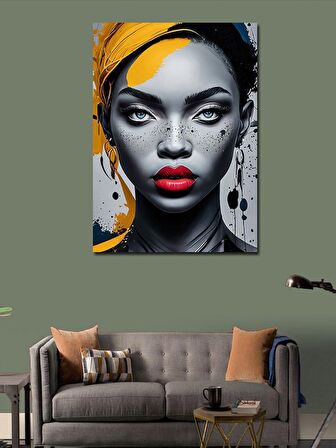 Kanvas Tablo Afrikalı Kadın