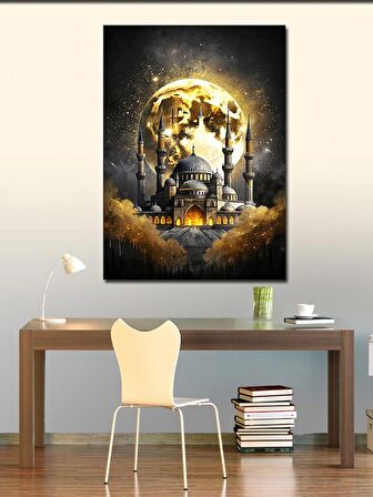 Kanvas Tablo Dolunay Ve Ayasofya Camii
