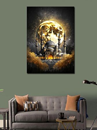 Kanvas Tablo Dolunay Ve Ayasofya Camii