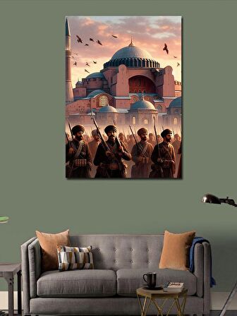 Kanvas Tablo Ayasofya Camii Ve Ordu