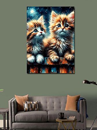 Kanvas Tablo Yavru Kediler