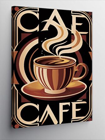 Kanvas Tablo Kahve Temalı