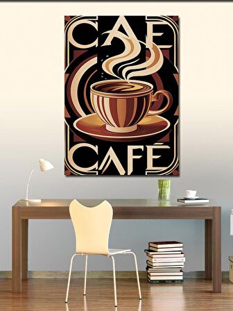 Kanvas Tablo Kahve Temalı