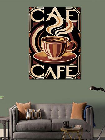 Kanvas Tablo Kahve Temalı