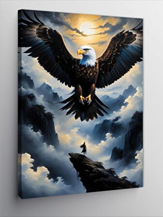 Kanvas Tablo Uçan Kartal