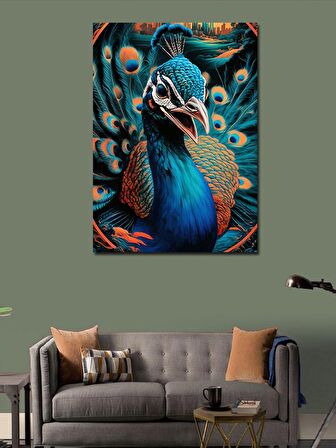 Kanvas Tablo Tavus Kuşu