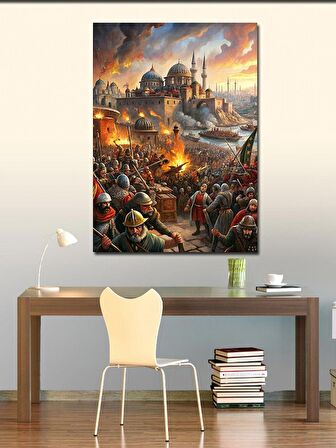 Kanvas Tablo Piyano Çalan Kadın