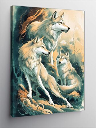 Kanvas Tablo Beyaz Çiçekler Ve Renkler