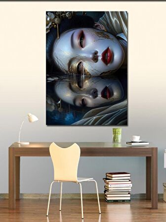 Kanvas Tablo Yavru Kedi Van Gogh Stili