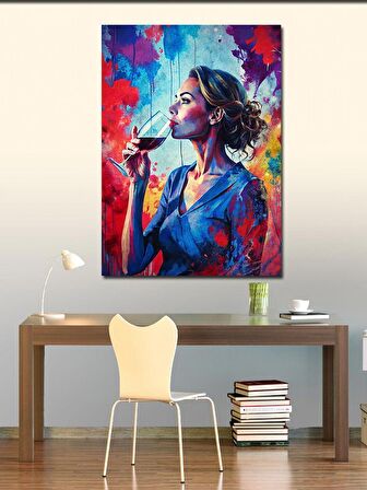 Kanvas Tablo Motosiklet Kullanan Fare