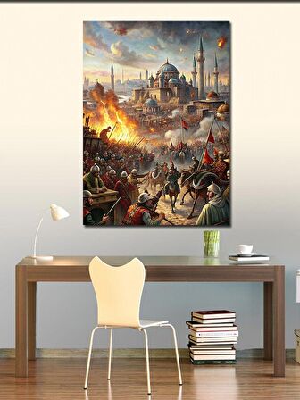 Kanvas Tablo Kırmızı Tramvay