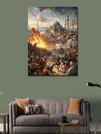 Kanvas Tablo Kırmızı Tramvay