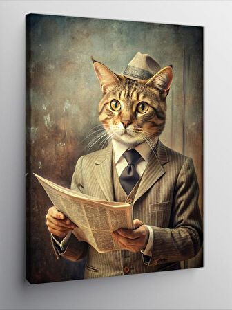 Kanvas Tablo Üretra Motosiklet Kullanan Fare