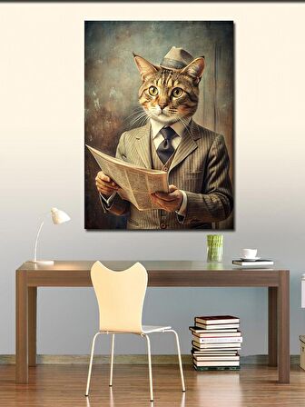 Kanvas Tablo Üretra Motosiklet Kullanan Fare