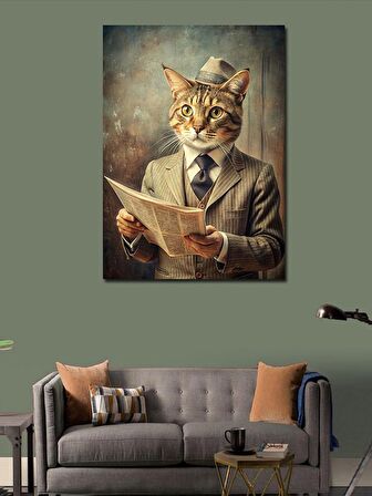 Kanvas Tablo Üretra Motosiklet Kullanan Fare