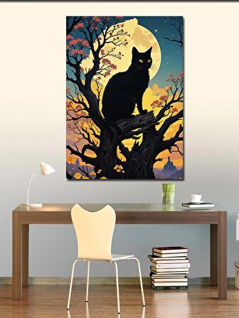 Kanvas Tablo Retro Motosiklet Kullanan Dinozor