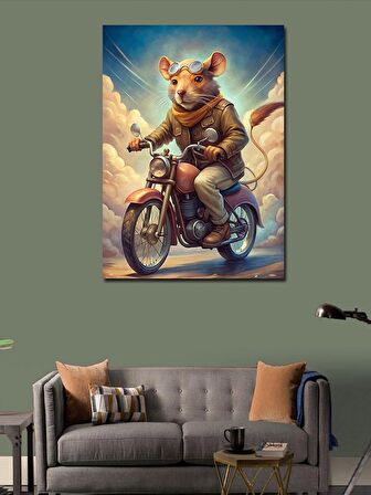 Kanvas Tablo Şarap İçen Kadın